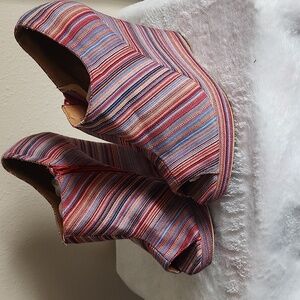 Charlotte Russe Denim Wedge Heels